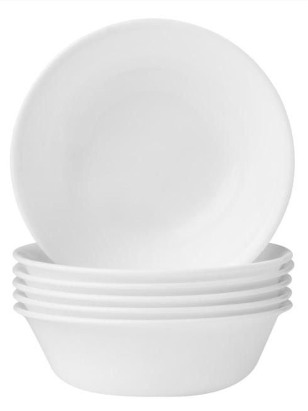 Corelle Winter Frost White 18 oz Glass Cereal/Soup Bowl (Set of 6)